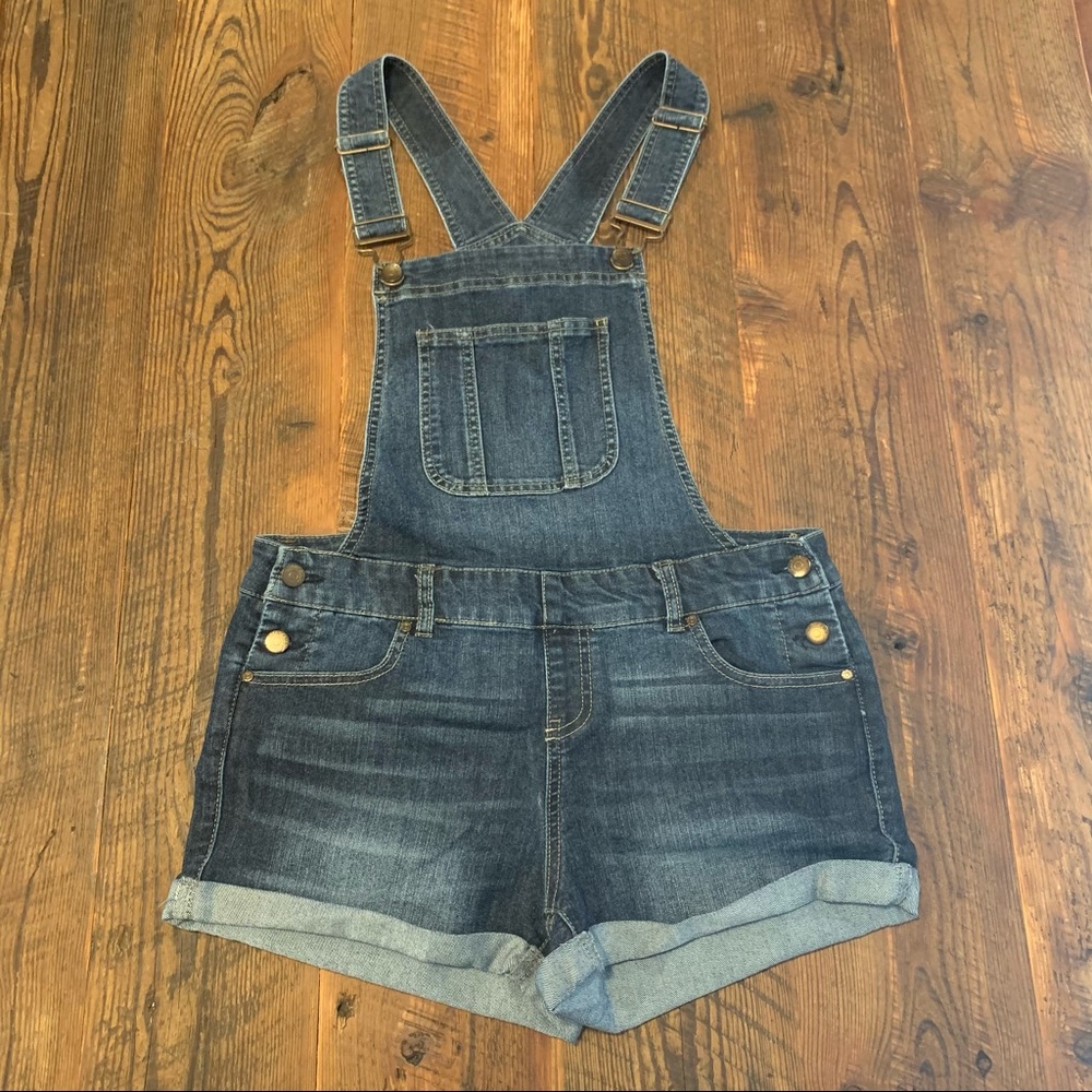 Blue Spice Shortalls Overalls Jeans Shorts Dark